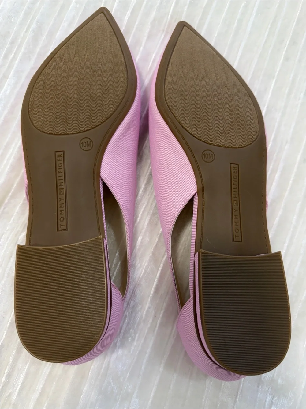 Tommy Hilfiger Light Pink Pointed Slingback Flats